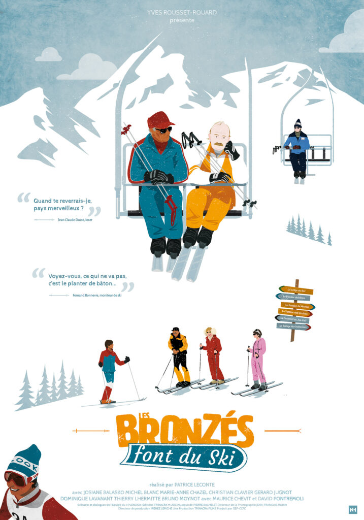 Affiche Les Bronzés font du ski