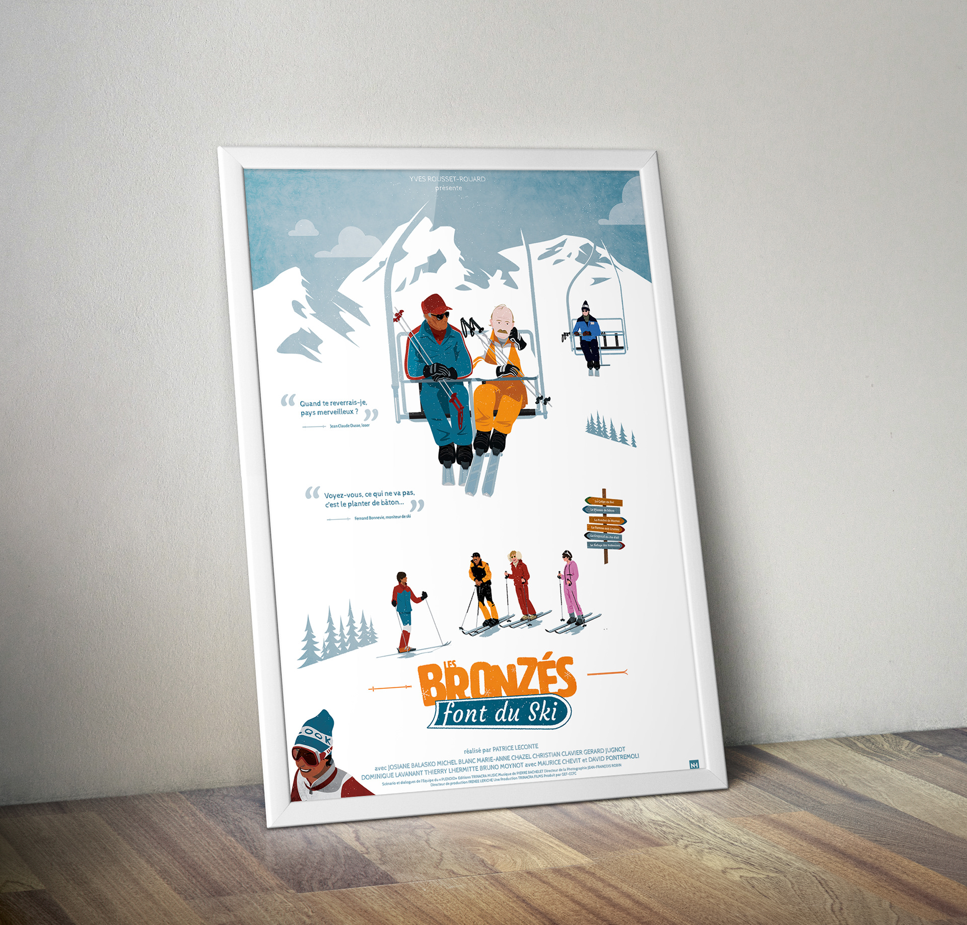 Les Bronzés font du ski – Fanart Poster